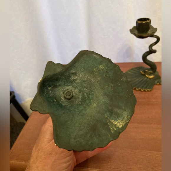 🍁VTG Made in Spain Art Deco Candle Holders - Picture 2 of 6